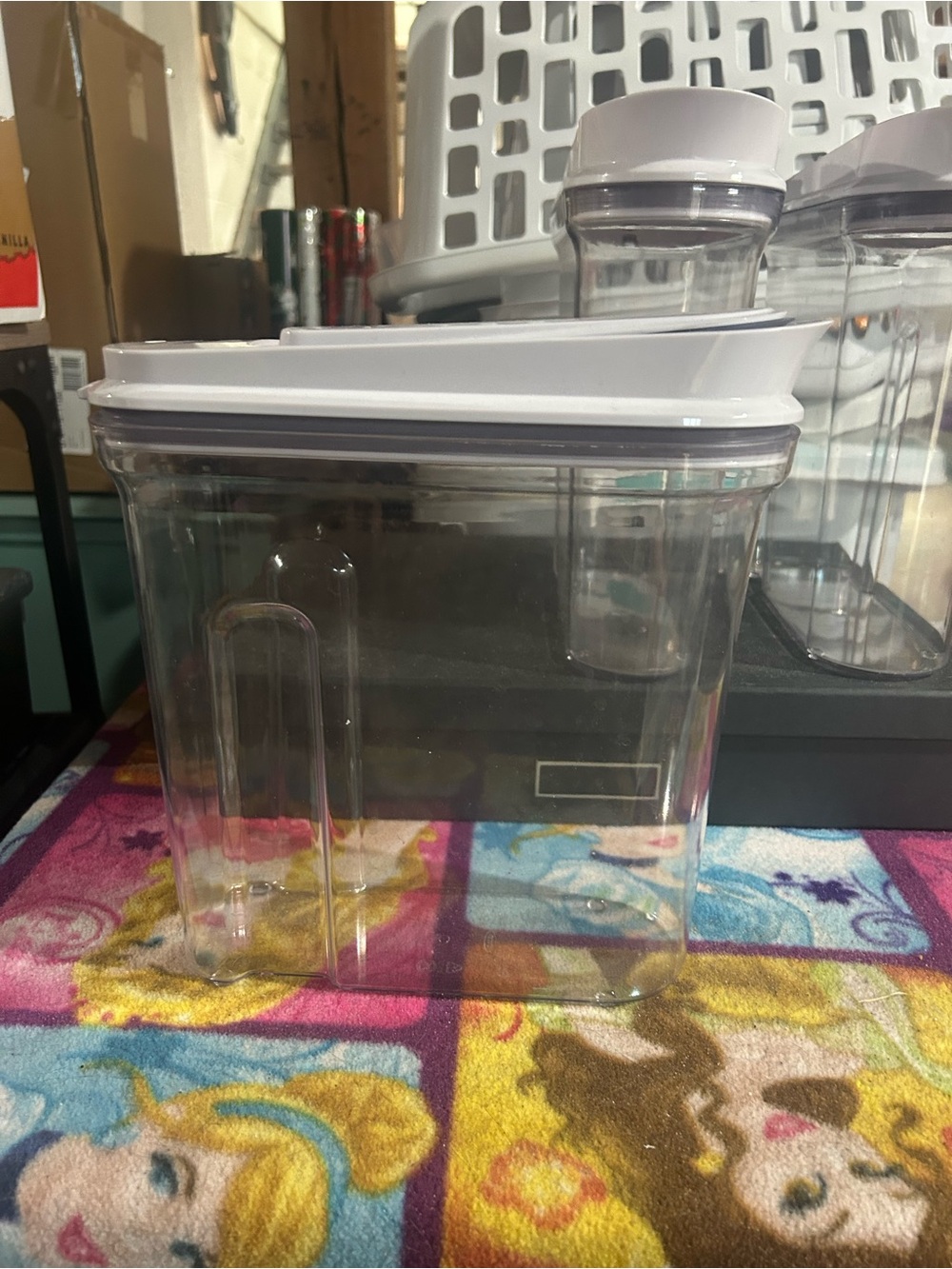 Oxo Clear Pantry Canister with White Lid